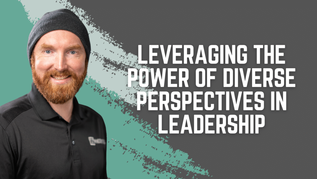 Man discussing leveraging diversity in leadership.